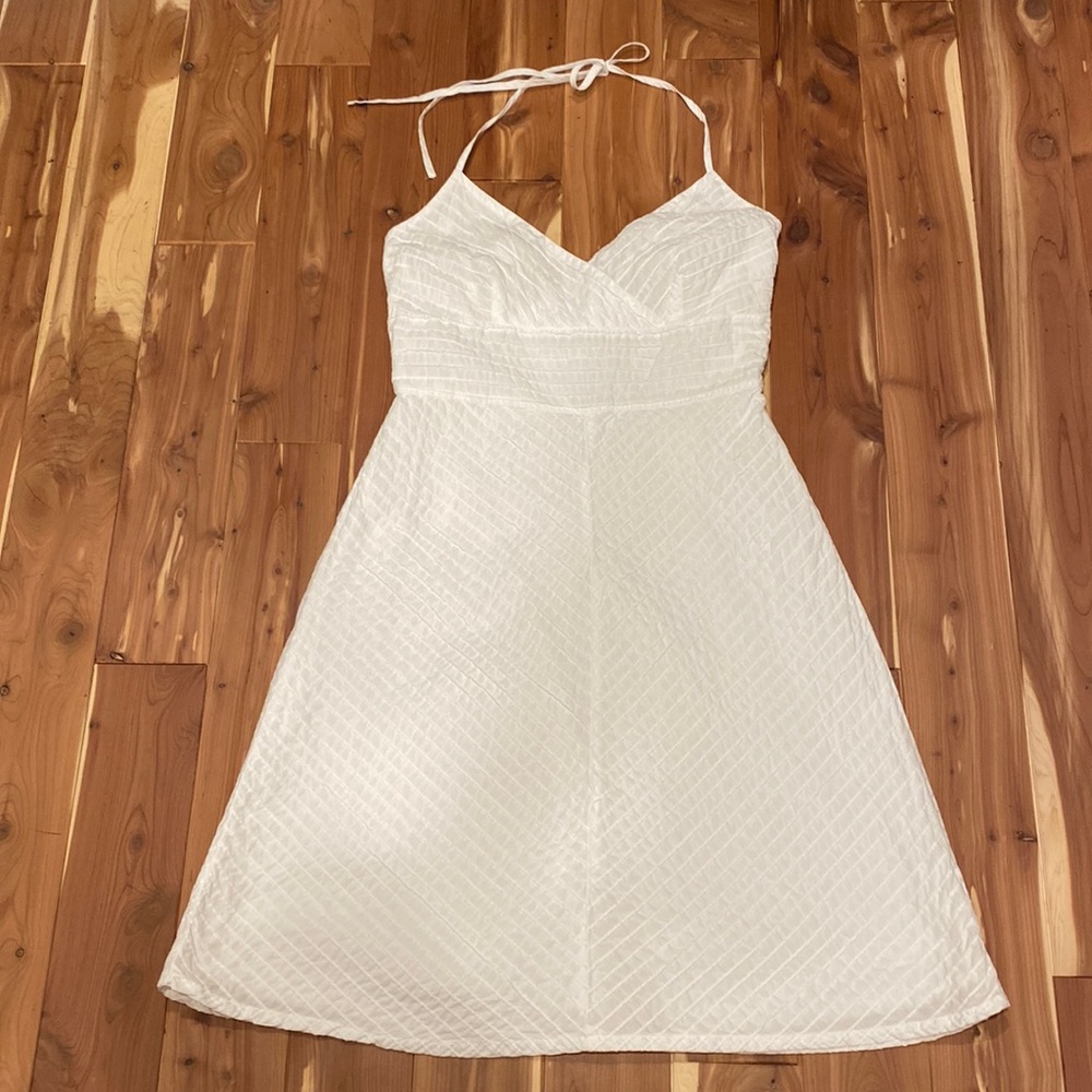 GAP White Cotton Halter Dress size 2